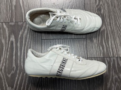 Mens Dirk Bikkembergs Leather Low Top Soccer Style Shoes Sneakers Size 44 US10.5
