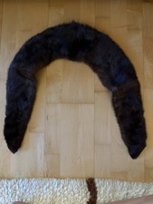VTG Genuine Mink Fur Brown Wrap Collwr Scarf