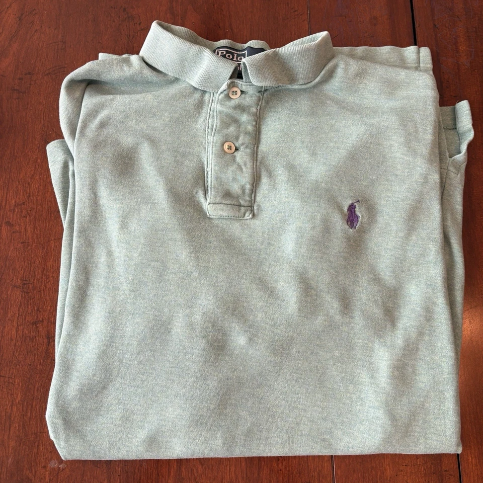 Lot of 5 Polo Ralph Lauren Short Sleeve Pony Polo Shirts Men’s Medium - Image 2 of 4