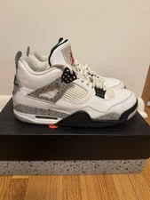 Size 9 - Jordan 4 Retro OG Mid White Cement Preowned