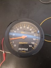 Autometer 3.5 Tachometer Tach Gauge Pro Cycle Drag Bike 14k 14000 Rpm
