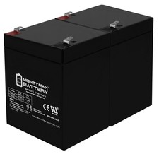 Mighty Max 12V 5AH SLA Battery Replacement for Zeus PC4.5-12 F1 - 2 Pack