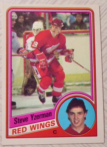 STEVE YZERMAN 1984 O-PEE-CHEE #67 ROOKIE RC DETROIT RED WINGS NHL CARD CANADA Y2