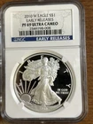 2010-W Proof $1 American Silver Eagle NGC PF69 Early Releases Blue Label