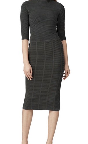 Emporio Armani, Emporio Armani Ribbed knee length Dress Size 36 = US 0