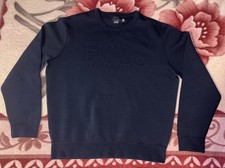 Polo Ralph Lauren Embossed Double Knit Crewneck Sweatshirt Navy Size L