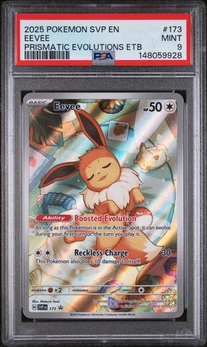 2025 POKEMON SVP EN-SV BLACK STAR PROMO #173 EEVEE PSA 9