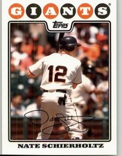 2008 Topps Nate Schierholtz #164 San Francisco Giants
