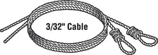 Prime-Line GD52263 Carbon Steel 75 lbs. Capacity Torsion Spring Cable 102 L in.
