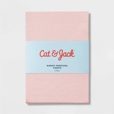 Cat  Jack NWT Girl's Dance Footless Tights Light Pink Size M 7-10 