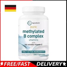Pure Methylated B Complex Vitamins with Vitamin C, 240 Caps EXP 12/27