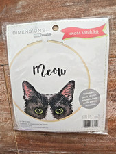 Dimensions MEOW Counted Cross Stitch Kit Small 6   Kitty Cat 72-75815 new