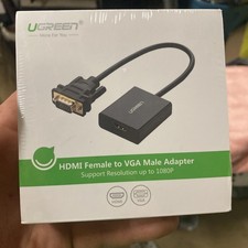 UGreen HDMI Female to VGA Male Adapter X0014CBBHP New-Sealed