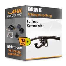 Für Jeep Commander 09.05- BRINK Anhängekupplung abnehmbar + 13polig E-Satz NEU