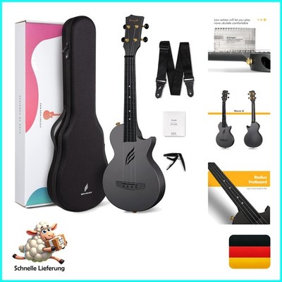 Einzigartige 23 Zoll Kohlefaser Ukulele mit Tragetasche    für Einsteiger