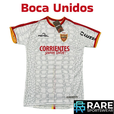 BOCA UNIDOS (ARGENTINIEN) 2021-22 AUSWÄRTS FUSSBALLTRIKOT MEDIUM ERWACHSENE (NEU MIT ETIKETT) RETIEL