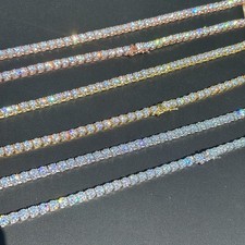 5mm Tennis Chain Necklace - Moissanite Or CZ ...