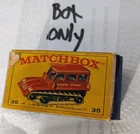 Matchbox Originals Moko Lesney  No 35  Box Only Empty Box