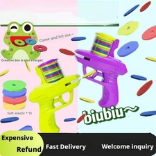 1x Foam Disc Launcher Flying Disc Handheld Shooter Indoor Game_`,. Shooting D5L6