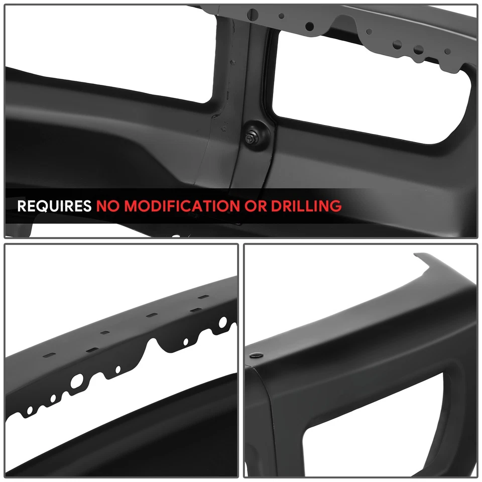 Front Steel Bumper Face Bar for 17-19 Ford F250 F350 Super Duty w/ Fog Light - Изображение 4 из 4