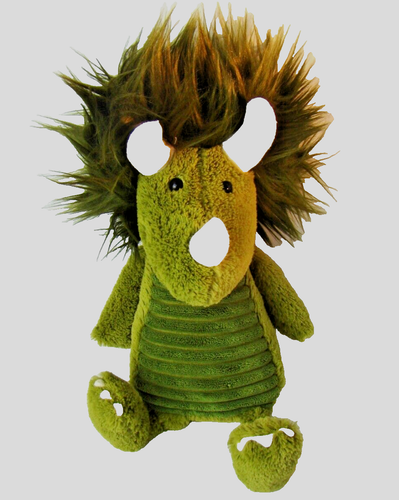 JELLYCAT Dennis Dino Dinosaur Snagglebaggle 14" Green Plush Stuffed Animal - Picture 5 of 7