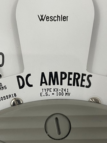 MEDIDOR DE INSTRUMENTOS WESTINGHOUSE WESCHLER KX-241 0-4000 DC AMPERES 3000A 100MV - Imagen 9 de 12