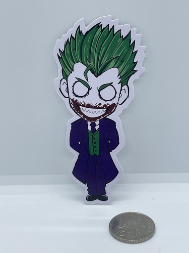 DC Comics Gift 4 Stickers Set Joker Batman Superman Harley Quinn Laptop Decal - Picture 5 of 6