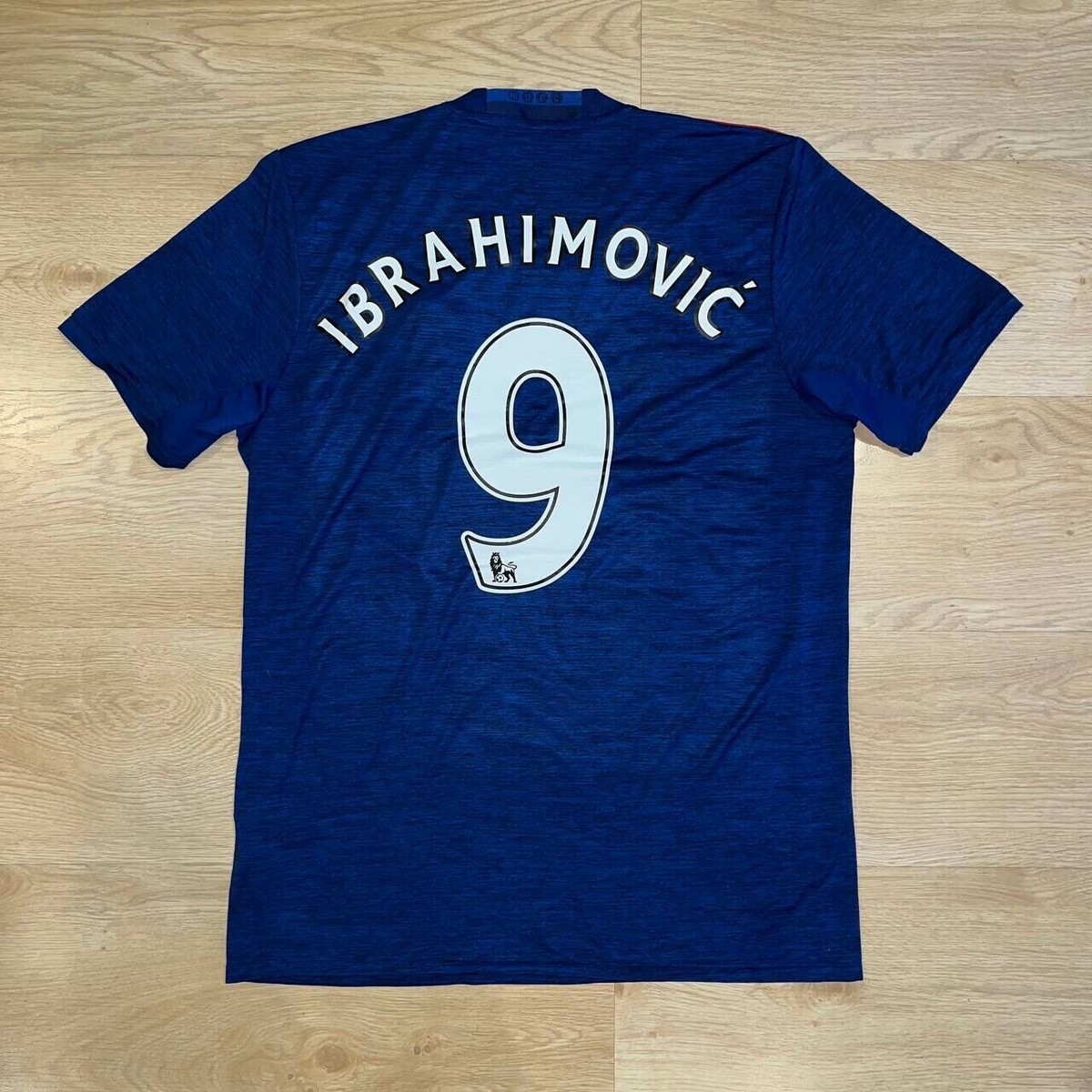 MANCHESTER UNITED ADIDAS 2016/2017 AWAY JERSEY #9 IBRAHIMOVIC SIZE