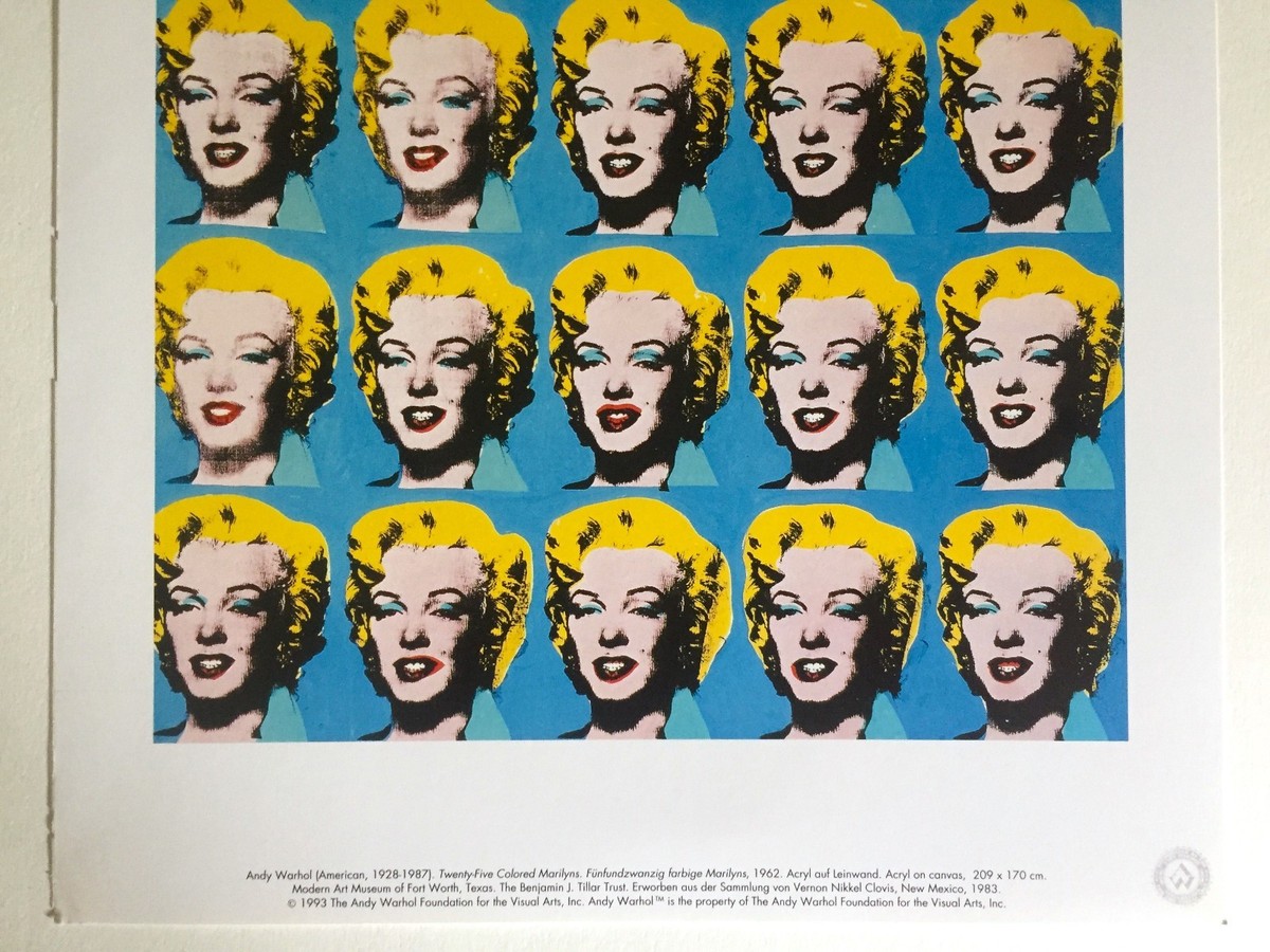 ANDY WARHOL FOUNDATION RARE 1993 LITHOGRAPH PRINT 