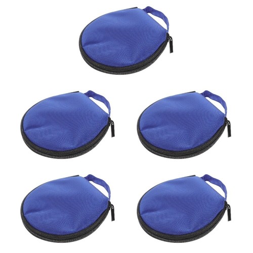 Set of 5 CD Disc Storage Bag Travel Dvd Holder Organizer Case Small