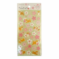 Shibainu dog sakura Japanese Washi Stickers MIND WAVE Brand made in Japan kawaii