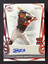 2023 Leaf Trinity ROOKIE AUTO Juan Brito 14/15