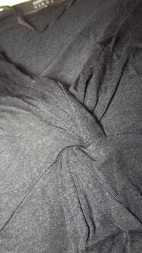 Conbipel Abito Da Donna Nero Taglia L A Ginocchio Manica 3/4 Vita Impero Fluido - Foto 5 di 11