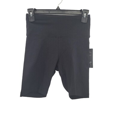 I.N.C. Women's High Waist Activewear Shorts Black XS