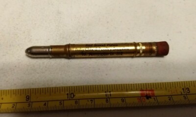 Vintage C. R. Roberts & Son Red Rose Feed Mourystown Advertising Bullet Pencil