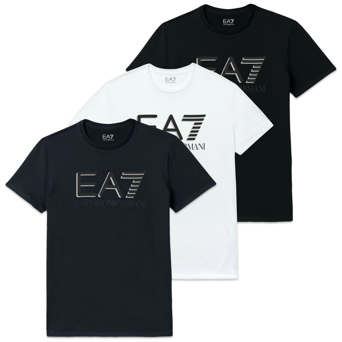 Emporio Armani T-Shirts - Emporio Armani EA7 2020 Classic Reflective Logo Tee