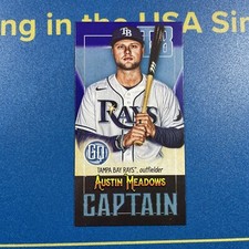 2021 Gypsy Queen AUSTIN MEADOWS Captain Mini  Indigo /250 Tampa Bay Rays MLB