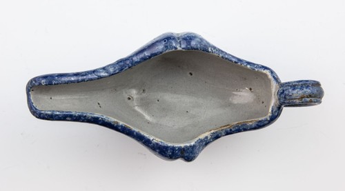 Antique Georgian Blur White Faience Sauce Jug 18th Century - Picture 3 of 4