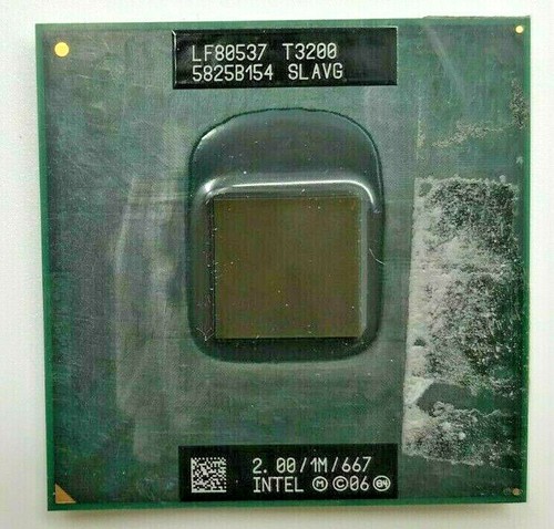 INTEL Pentium T3200 SLAVG MOBILE - 2,00GHz / 1M / 667MHz - Sockel P #615 - 第 1/2 張圖片