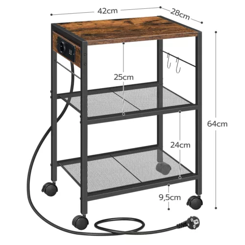 HOOBRO Druckerständer Druckertisch Druckerwagen Druckerhalter Rollcontainer - Bild 12 von 52