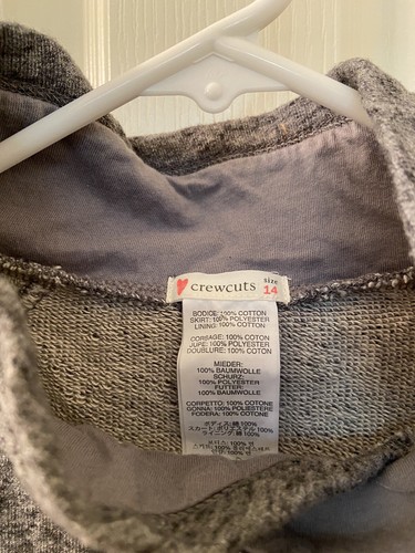 Crewcuts J Crew Girls Gray Mockneck Sweatshirt Dress with Tulle Skirt Size 14 - Picture 5 of 8