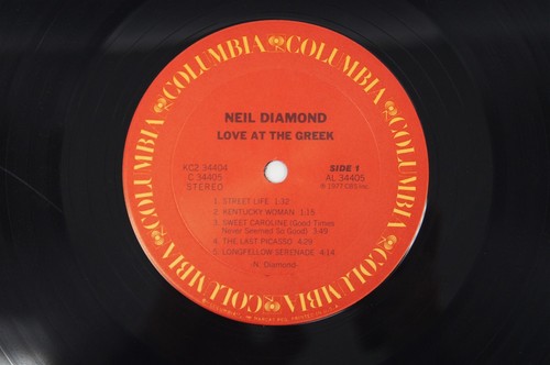 NEIL DIAMOND 2 Vinyl LP LOVE AT THE GREEK Columbia KC2-34404 1977 - Picture 6 of 12