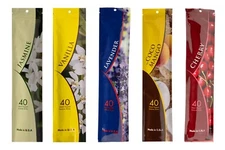 Natural Incense Sticks 11" Bulk Pack Wholesale Hand Dipped Lot 40, Total 200