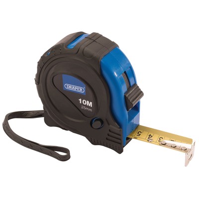 Draper Maßband 10m 33ft x 25mm Verriegelung Taste Und Gürtelclip 75301