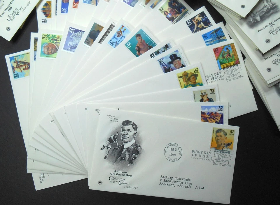 1998 CTC Celebrate the Century Sc 3182-3191 FDCs set 150 different PCS cachets - Image 4 of 4