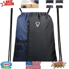 Comfortable Drawstring Backpack with Multi Pockets - Ideal for Sports & Travel