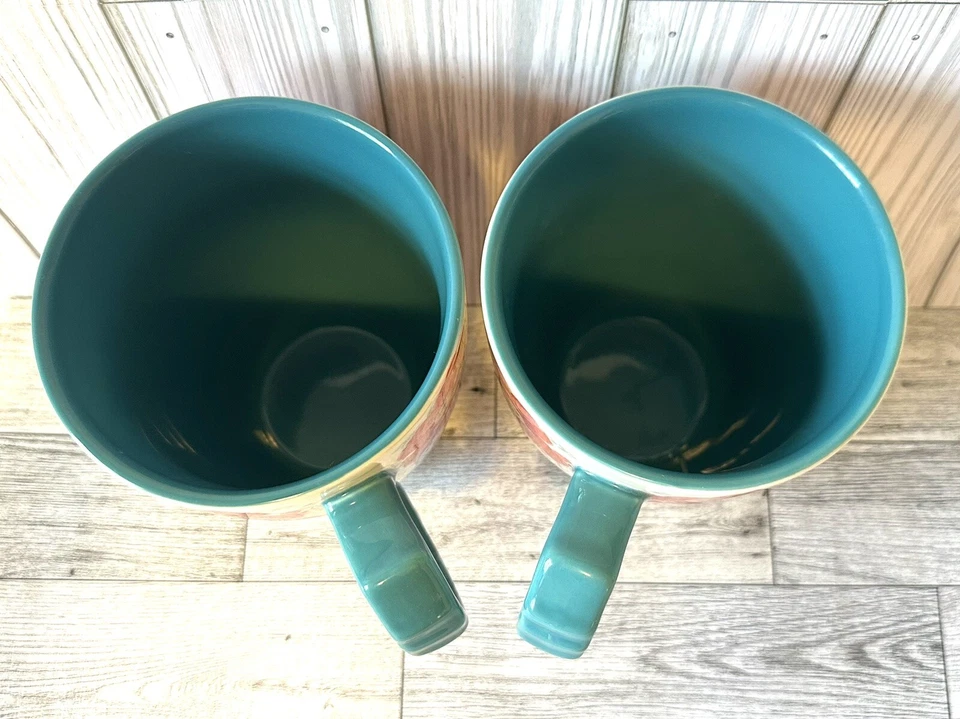 Juego/2 tazas de café con leche vintage florales de 24 oz The Pioneer Woman tazas de gres Foto 4 de 4