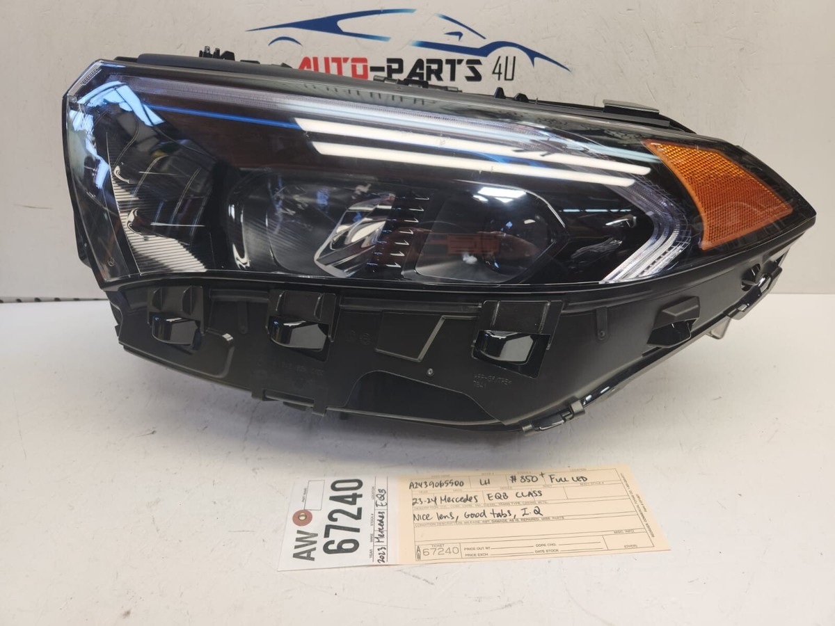 2023 2024 MERCEDES EQB CLASS LEFT DRIVER FULL LED HEADLIGHT