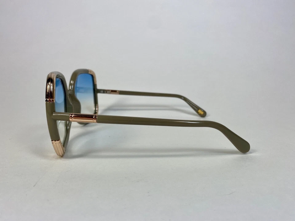 Óculos de sol moderno por volta de 2013 DVF Diane Von Furstenberg amostra rara lente grande - Imagem 4 de 4