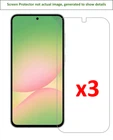 3x Samsung Galaxy A56 Screen Protector w/ cloth